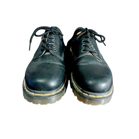 DOC MARTENS! DR. MARTEN BLACK GENUINE LEATHER, HEAVY TREAD AIR WEAR OXFORDS! 12M main image 9